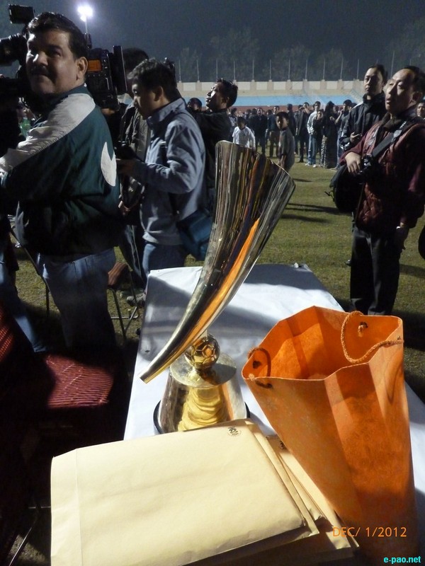 The Trophy of North East Tamchon Football Tournament