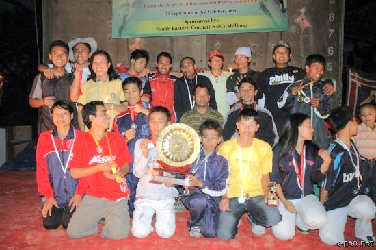 Prize Distribution for 10th North East Zone Sports Climbing :: 3rd Oct 2008