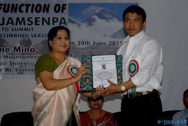 Felicitation Function of Team Arunachal on scaling Mt Everest :: June 20 2011