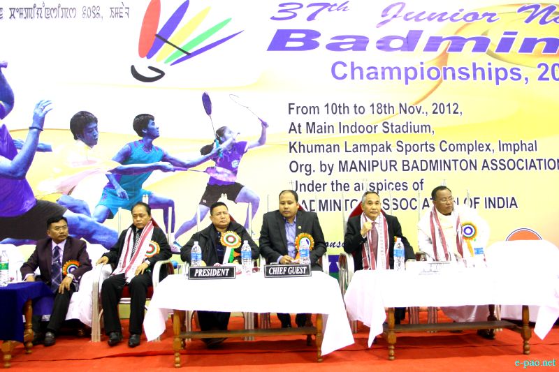37th Junior National Badminton Championships, 2012 at Indoor Stadium, Khuman Lampak Sports Complex :: 18 Nov 2012