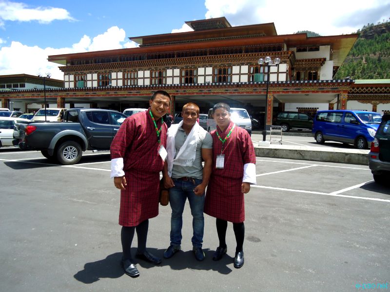 Arambam Boby at 8th  South Asia Body Building Championship 2011 at Thimphu, Bhutan