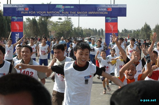 Mega Marathon Manipur-2009  :: 08 March 2009