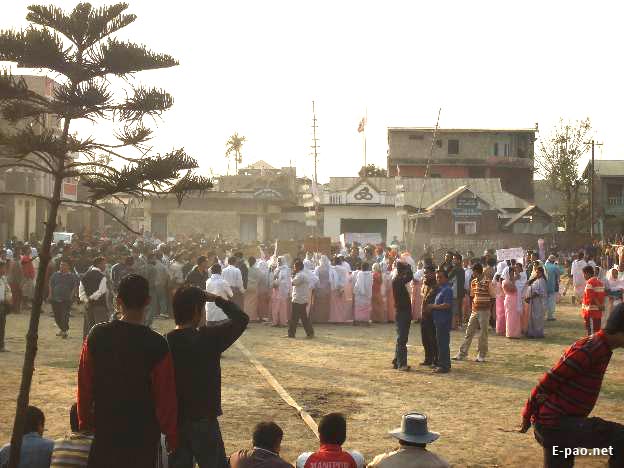 Funeral Procession of Thingnam Kishan and two staff :: Feb 23 2009