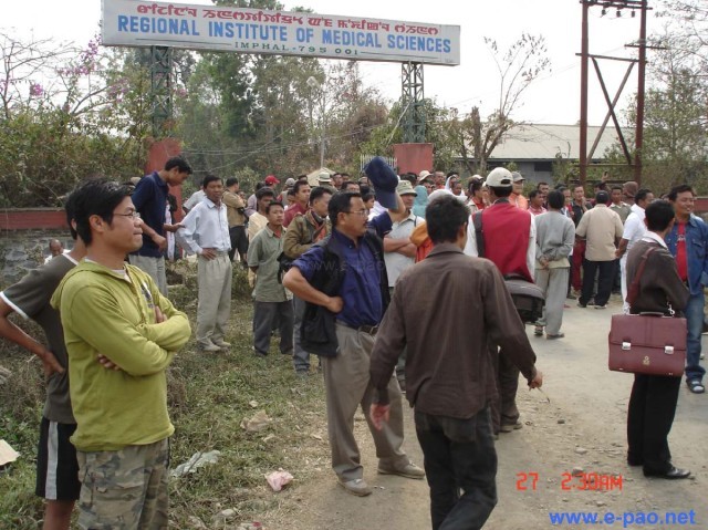 Funeral Procession  for the last rites of the  SDO Th Kishan and his two staff :: 23rd Feb 2009