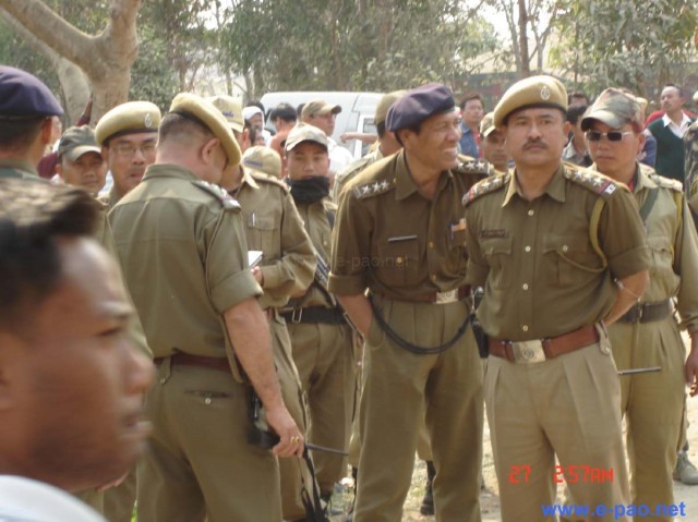 Funeral Procession  for the last rites of the  SDO Th Kishan and his two staff :: 23rd Feb 2009