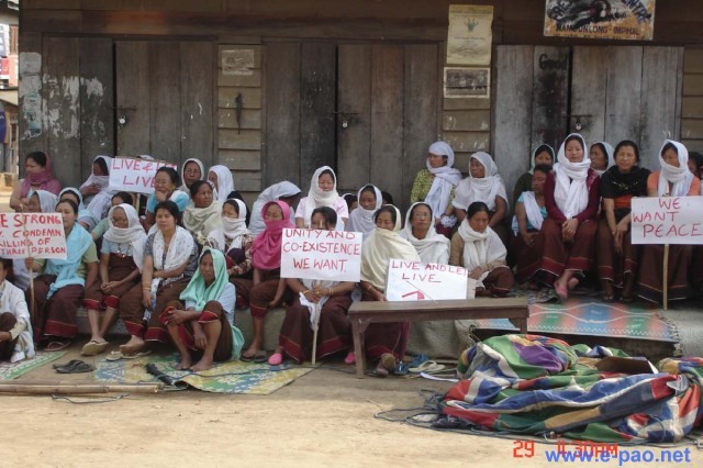 Protest of the gruesome murders of Kishan and his 2 associates :: Thangkhul Avenue :: 27th Feb 2009
