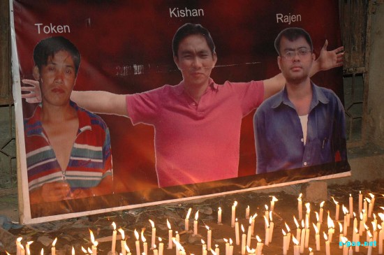 Global candle lighting at Imphal :: 05 Apr 2009