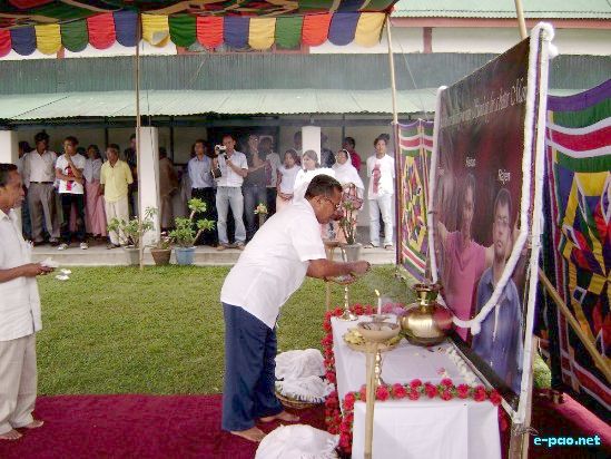 Public Interface on Killing of Dr Kishan at Kangla (Floral Tributes) :: 17 May 2009