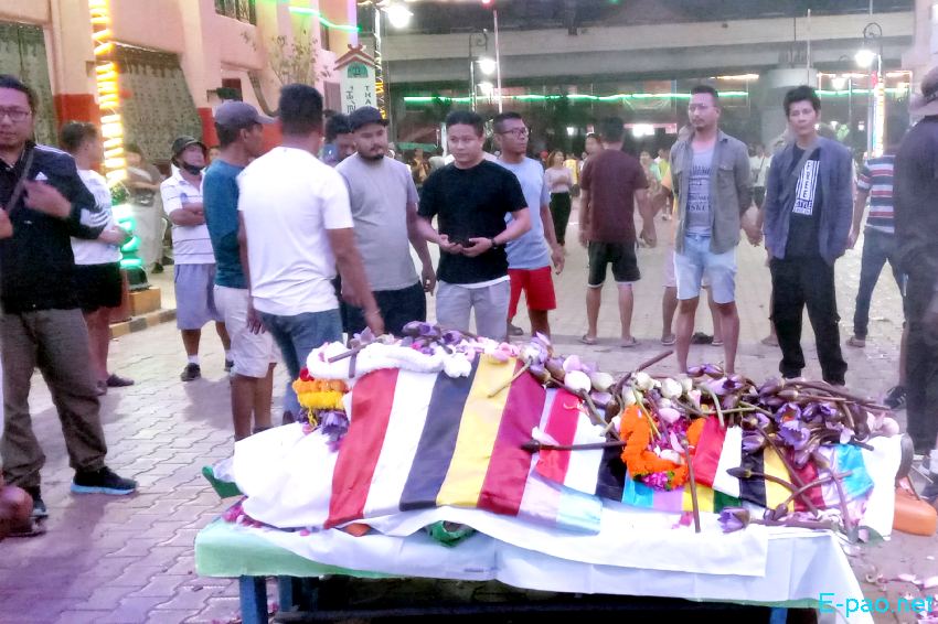 Floral Tributes at Ima Keithel : killed by Kuki Militant at Koutruk area :: 29th June 2023