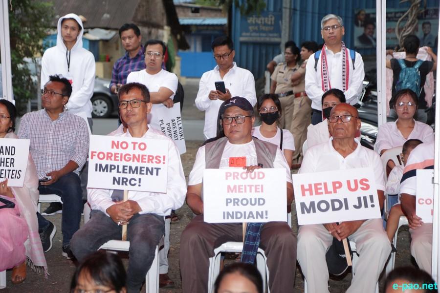 Sit-in-Protest Against Narco Terrorists and Illegal Immigrants in Manipur at Pune :: 26th June 2023