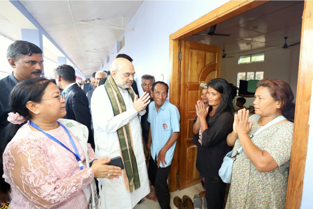 Union Home Minister Amit Shah On The Third Day Of His Visit To Manipur