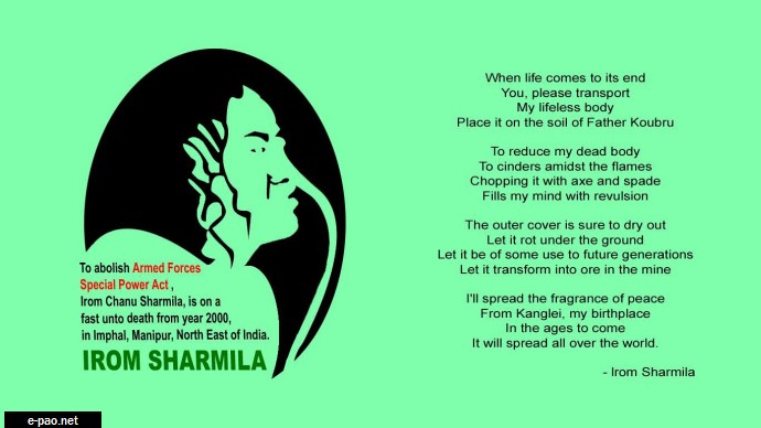 A Poem by Irom Sharmila :: A picture tribute