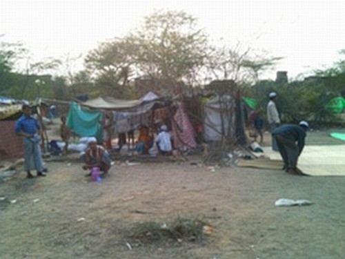 Rohingyas camp at New Delhi 