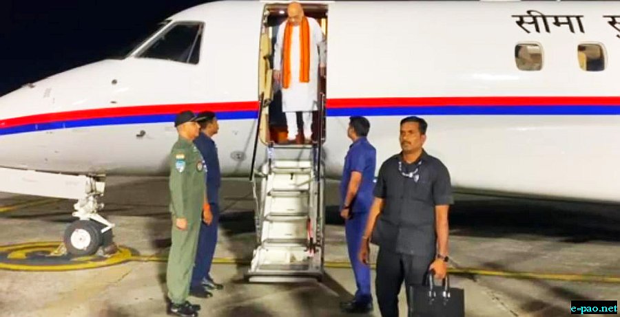 Union Home Minister Amit Shah arrived at Imphal Airport :: May 29th 2023
