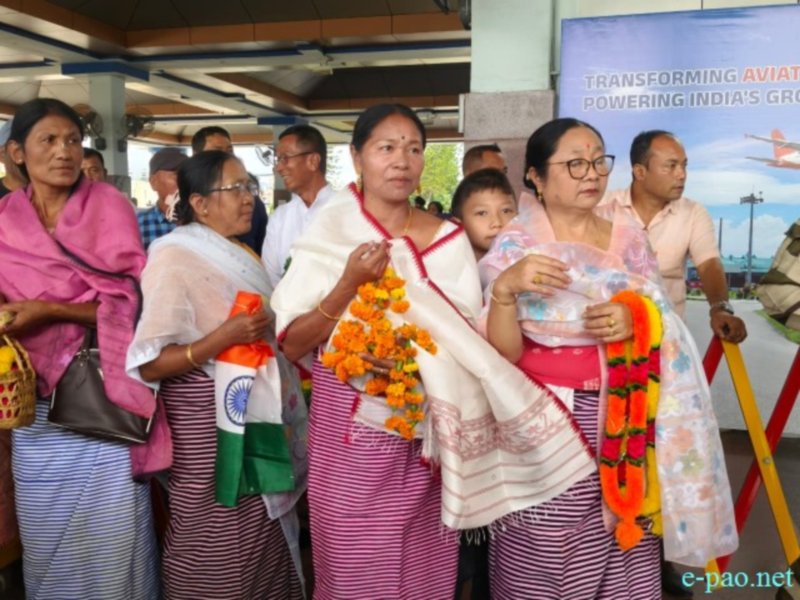 Reception of Pukhrambam Sushila Chanu & Bichu Devi Kharibam  at Imphal Airport :: October 05th 2026